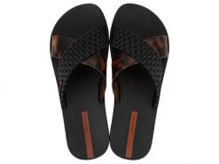 Klapki damskie Ipanema Sense Slide. Czarne klapki damskie Ipanema, na lato, bez wzorów, z materiału, casualowe, bez obcasa, bez zapięcia. Za 77.10 zł.