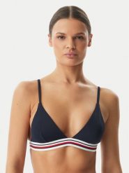Tommy Hilfiger Góra od bikini UW0UW06350 Granatowy. Niebieskie bikini Tommy Hilfiger, l, bez wzorów, z syntetyku. Za 209.99 zł.