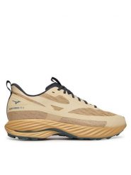 Mizuno Buty do biegania J1GC2532 52 Beżowy. Brązowe buty sportowe męskie Mizuno, bez wzorów, z materiału, bez zapięcia, do biegania. Za 689.99 zł.