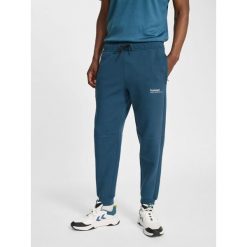 Spodnie dresowe z polaru Hummel Tech Regular. Niebieskie spodnie sportowe męskie Hummel, bez wzorów, z dresówki, na fitness i siłownię. Za 303.00 zł.
