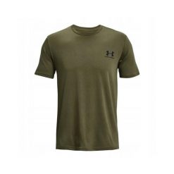 Koszulka sportowa męska Under Armour Sportstyle Left Chest SS. Zielone koszulki sportowe męskie Under Armour, m, bez wzorów, bez ramiączek, do biegania. Za 119.00 zł.