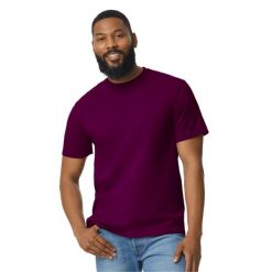 Koszulka Unisex Dla Dorosłych Softstyle Midweight. Brązowe bluzki damskie GILDAN, xl, bez wzorów, sportowe, bez kołnierzyka, bez ramiączek. Za 39.99 zł.