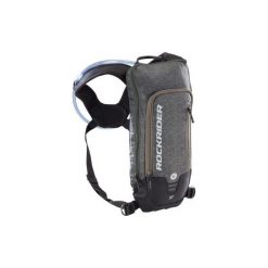 Plecak rowerowy MTB ST 500 3 L z bukłakiem. Zielone plecaki męskie ROCKRIDER, bez wzorów, z materiału, sportowe. Za 79.99 zł.