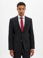 BOSS Męska kurtka modułowa z wełny dziewiczej - Jasper Mężczyźni Regular Fit wełna ze strzyży niebieski jednolity, 27. Niebieskie kurtki męskie Boss, m, bez wzorów, z wełny, eleganckie, bez kaptura. Za 1,499.95 zł.