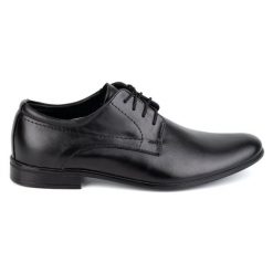 Olivier Buty męskie wizytowe skórzane 292lu czarne. Czarne buty wizytowe męskie bez wzorów, z jeansu, bez obcasa, bez zapięcia. Za 438.49 zł.