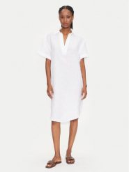 Gant Sukienka letnia 4503433 Biały Relaxed Fit. Białe sukienki damskie GANT, na lato, bez wzorów, ze lnu, bez kołnierzyka, bez ramiączek. Za 439.99 zł.