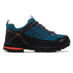 Buty trekkingowe męskie CMP Moon Low niebieskie. Niebieskie buty zimowe męskie CMP, bez wzorów, bez obcasa, bez zapięcia. Za 439.99 zł.