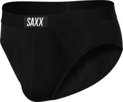 SAXX Slipy męskie wygodne SAXX ULTRA Boxer Brief Fly - czarne S. Czarne slipki męskie Saxx, m, bez wzorów. Za 97.49 zł.