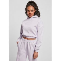 Bluza damska z kapturem Urban Classics krótka oversized-Duże rozmiary. Fioletowe bluzy damskie Urban Classics, uniwersalny, bez wzorów, bez ramiączek, z kapturem. Za 214.00 zł.
