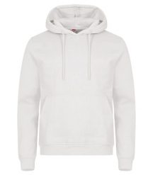 Clique Miami Hoody — unisexowa bluza z bawełną i poliestrem z recyklingu – Off. Białe bluzy damskie CLIQUE, xl, bez wzorów, z bawełny, bez ramiączek, z kapturem. Za 172.80 zł.