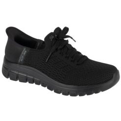 Buty sportowe Sneakersy damskie, Graceful - First Blush. Czarne obuwie sportowe damskie Skechers, bez wzorów, bez zapięcia, trekkingowe, Skechers Sport. Za 279.99 zł.