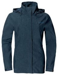 Damska kurtka wodoodporna VAUDE Rosemoor II. Niebieskie kurtki sportowe damskie Vaude, na zimę, s, bez wzorów, z materiału, bez ramiączek, z kapturem, trekkingowe. Za 649.00 zł.