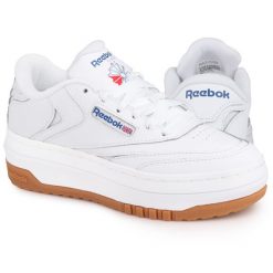 Buty sportowe damskie snekersy Reebok CLUB C EXTRA. Białe obuwie sportowe damskie Reebok, bez wzorów, bez zapięcia, trekkingowe, Reebok Club. W wyprzedaży za 239.00 zł.