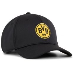 Czapka PUMA BVB Borussia Dortmund - Styl i Wygoda. Czarne czapki damskie Puma, bez wzorów, sportowe. Za 174.99 zł.