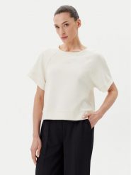 BOSS T-Shirt C_Emsa 50541011 Kremowy Regular Fit. Białe t-shirty damskie Boss, xs, bez wzorów, z lyocellu, bez kołnierzyka, bez ramiączek. Za 268.99 zł.
