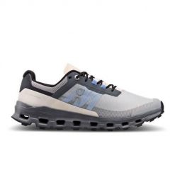 Buty do biegania damskie On Cloudvista. Szare obuwie sportowe damskie On, bez wzorów, z materiału, bez zapięcia, do biegania. Za 525.00 zł.