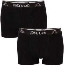 Bokserki majtki męskie Kappa 2-Pack. Fioletowe bokserki męskie Kappa, bez wzorów, z bawełny. Za 29.50 zł.