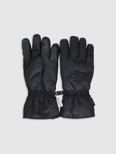 4F Rękawiczki narciarskie Thinsulate membrana 5000 damskie - czarne S. Czarne rękawiczki damskie 4F, bez wzorów. Za 149.99 zł.