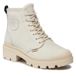 Trapery Palladium. Białe trapery damskie Palladium, bez zapięcia. Za 659.99 zł.