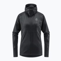 Bluza trekkingowa damska Haglöfs Skuta Hood. Czarne bluzy damskie Haglöfs, xs, bez wzorów, sportowe, bez ramiączek, bez kaptura. Za 259.99 zł.