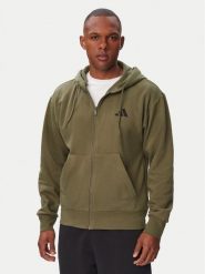 Adidas Bluza Feelcozy IA6042 Khaki Regular Fit. Brązowe bluzy męskie Adidas, m, bez wzorów, z bawełny, bez ramiączek, bez kaptura. Za 239.99 zł.