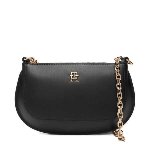 Torebka Tommy Hilfiger. Czarne listonoszki damskie Tommy Hilfiger, bez wzorów, bez dodatków. Za 529.99 zł.