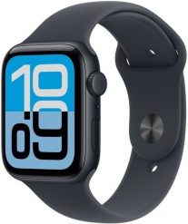 Smartwatch Apple Watch SE 3 GPS 44mm Midnight Alu Sport M/L Granatowy (MEHQ4MP/A). Niebieskie zegarki smartwatch Apple, bez wzorów. Za 1,388.40 zł.