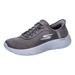 Tenisówki Skechers Model Go Walk Flex - Mali Slip-ins Kolor Szary. Szare trampki i tenisówki damskie Skechers, bez wzorów, z tkaniny, bez zapięcia. W wyprzedaży za 358.65 zł.