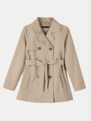 NAME IT Trencz Madelin 13237537 Beżowy Regular Fit. Brązowe płaszcze damskie Name it, bez wzorów, z syntetyku, bez kołnierzyka, bez kaptura. Za 229.99 zł.