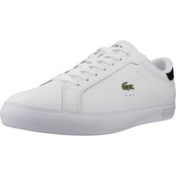 Tenisówki Lacoste Model Powercourt Kolor Biały. Białe trampki męskie Lacoste, bez wzorów, ze skóry, bez zapięcia. Za 443.05 zł.
