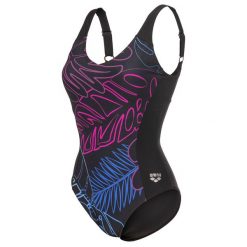Strój kąpielowy damski Arena Swim Suit Mia Wing Back. Czarne stroje kąpielowe damskie ARENA, l, bez wzorów, z materiału. Za 369.00 zł.