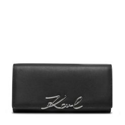 Portfel KARL LAGERFELD. Czarne portfele damskie KARL LAGERFELD. Za 649.99 zł.