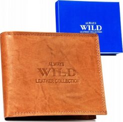 Always Wild Duży, skórzany portfel męski w orientacji poziomej - Always Wild NoSize. Portfele męskie Always Wild, bez wzorów. Za 89.91 zł.