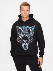 Plein Sport Bluza Hoodie Sweatshirt Chrome Tiger AACC MJB3163 SJO001N Czarny Regular Fit. Czarne bluzy męskie Plein Sport, m, bez wzorów, z bawełny, sportowe, bez ramiączek, bez kaptura. Za 1,079.00 zł.