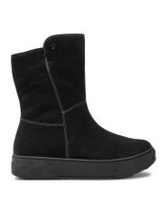 Caprice Botki 9-26403-43 Czarny. Czarne botki damskie Caprice, bez wzorów, ze skóry, bez obcasa, na płaskiej podeszwie, bez zapięcia. Za 599.99 zł.
