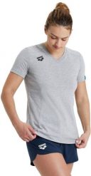 Arena ARENA KOSZULKA WOMEN'S TEAM T-SHIRT PANEL MEDIUM GREY 004892/550 L. Szare t-shirty damskie ARENA, l, bez wzorów, bez kołnierzyka, bez ramiączek. Za 97.02 zł.