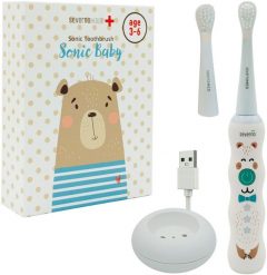 Szczoteczka soniczna elektryczna do zębów dla dzieci 3-6 lat SONIC BABY + 2 końcówki. Szczoteczki soniczne NoName. Za 151.14 zł.