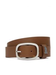 Tommy Jeans Pasek Tjw Oval 3.0 Buckle AW0AW18812 Brązowy. Brązowe paski damskie Tommy Jeans, bez wzorów, z jeansu. Za 169.99 zł.
