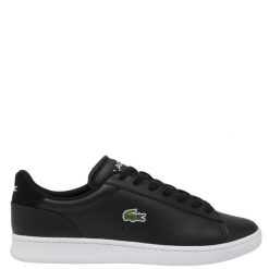 Sneakersy męskie Lacoste Carnaby Set buty sportowe tenisówki trampki czarne. Czarne trampki męskie Lacoste, bez wzorów, sportowe, bez zapięcia. Za 419.00 zł.