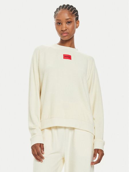 Hugo Sweter Snoozie 50523414 Écru Regular Fit. Swetry nierozpinane damskie Hugo, xl, bez wzorów, bez kołnierzyka, bez ramiączek. Za 339.99 zł.