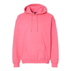 Bluza Z Kapturem Dla Dorosłych Unisex Softstyle Fleece Midweight. Czerwone bluzy męskie GILDAN, l, bez wzorów, bez ramiączek, z kapturem. Za 78.99 zł.