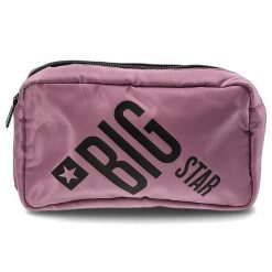 Różowa Saszetka Big Star Torba Na Ramię. Czerwone listonoszki damskie Big Star Accessories, bez wzorów, z materiału, na ramię, bez dodatków. Za 79.99 zł.