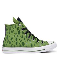 Trampki Converse. Zielone trampki i tenisówki damskie Converse, bez wzorów, retro, bez zapięcia. Za 379.99 zł.