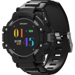 Smartwatch DT NO.1 Czarny. Czarne zegarki smartwatch DT NO.1, bez wzorów. Za 258.37 zł.