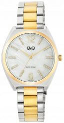 Zegarek damski QQ Q90B-006P CYRKONIE srebrny. Szare zegarki damskie Q&Q, srebrne. Za 229.00 zł.