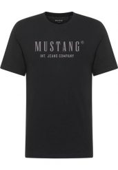 Męski T-Shirt Mustang Style Alex Black 1017990 4142. Czarne t-shirty męskie Mustang, m, bez wzorów, bez kołnierzyka, bez ramiączek. Za 79.99 zł.