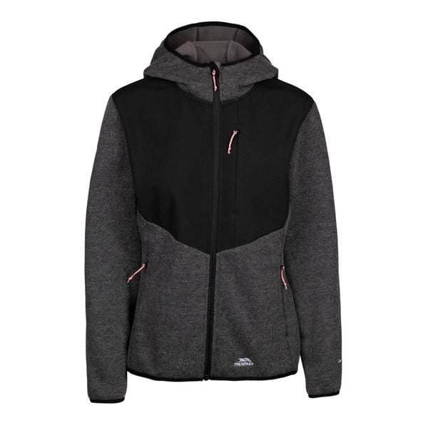 Damska Bluza Polarowa Tierra. Szare bluzy damskie Trespass, na zimę, m, bez wzorów, z bawełny, bez ramiączek, z kapturem. Za 201.99 zł.