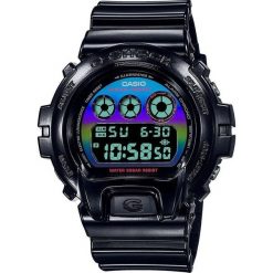Zegarek Męski Casio DW-6900RGB-1ER. Czarne zegarki męskie Casio, bez wzorów. Za 481.60 zł.