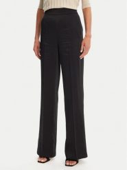 Morgan Spodnie palazzo 251-PVTEO.F Czarny Wide Leg. Czarne spodnie materiałowe damskie Morgan, bez wzorów, z materiału. Za 219.99 zł.