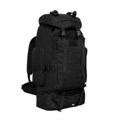 Plecak turystyczny NILS CAMP NC1785 Magnum 100L z wentylacją i pasem biodrowym. Czarne plecaki męskie NILS CAMP, bez wzorów, z materiału. Za 129.00 zł.